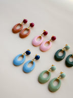Boucles d’oreilles Ola Edition limitée, vue d’ensemble des cinq coloris